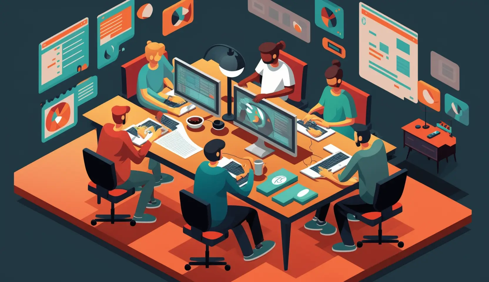 Ilustracja artykułu o kontrybuowaniu do projektów open source